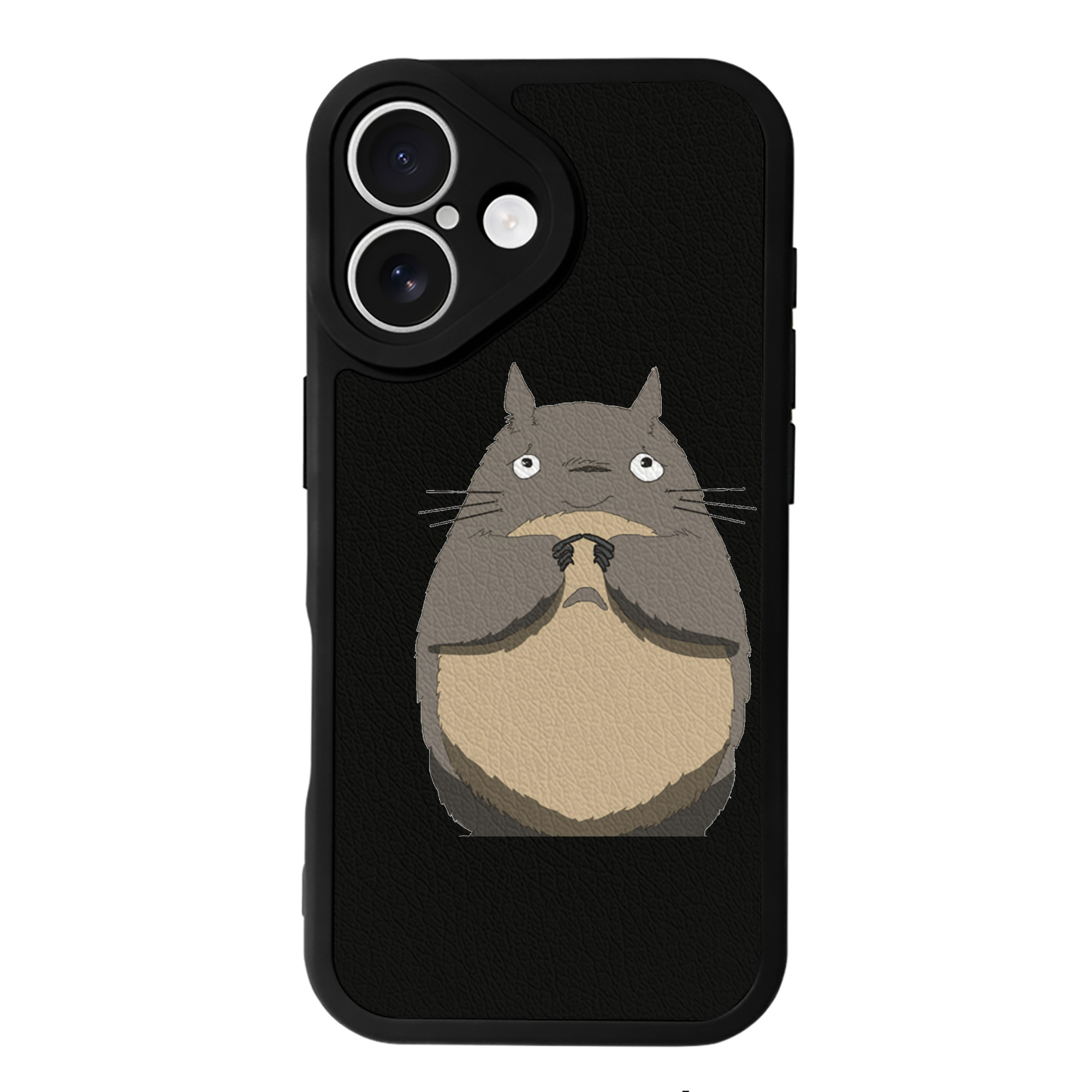 （画像用） となりのトトロ 草壁メイ 草壁サツキ My Neighbor Totoro Satsuki Kusakabe Mei Kusakabe 【iPhone 16シリーズ対応】シリコンスマホケース（レザー調） 材質：シリコン